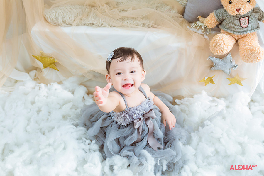 album ảnh bé sinh nhật 1 tuổi Nhật Ánh